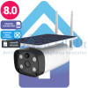 Telecamera IP 4G/5G wifi senza fili da esterno con pannello solare e router integrati - Funziona con SIM e senza corrente