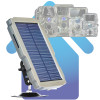 Pannello solare per fototrappola con batteria integrata ricaricabile 3Ah superpotente
