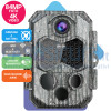 Fototrappola Wi-Fi / Bluetooth con APP - Video in ULTRA 4K e foto,  IP66, con audio, Infrarossi INVISIBILI 850 nm . Display integrato + SD card (opz)
