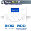 Centrale antifurto Siqura GOLD con collegamento SIM (GSM/4G/5G) + Chiamate vocali + SMS - DOPPIA Frequenza