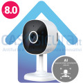 Telecamera IP wifi senza fili smart con riconoscimento umanoidi / persone e funzioni intelligenti, FULL HD - QICam 2C