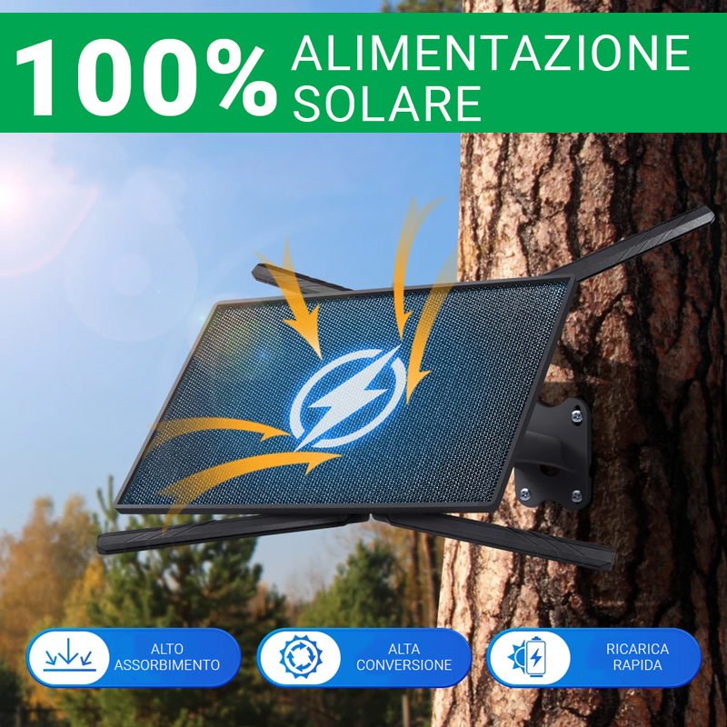 Sirxlevcy Router Solare 4G 6W – Ripetitore WiFi, Impermeabile IP66, Alimentato A Energia Solare, Per Esterni