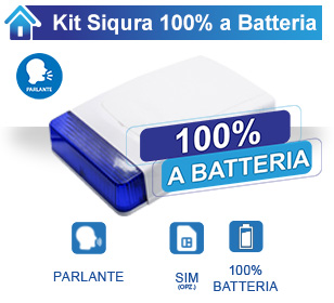 Kit Siqura 100% battery